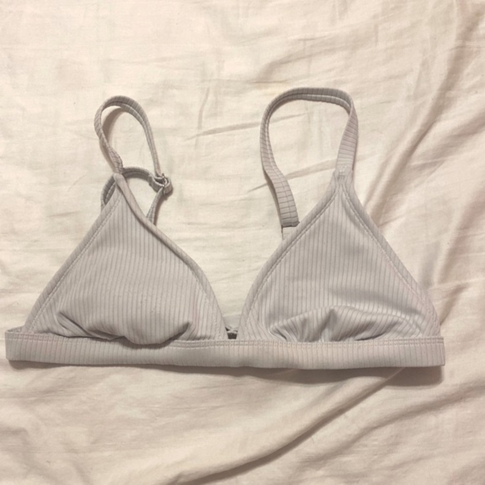 Cute white bikini top